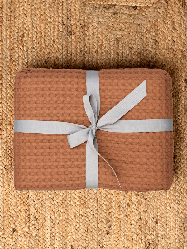 Palamaiki Κουβέρτα Πικέ 170x240 MARCIE COFFEE