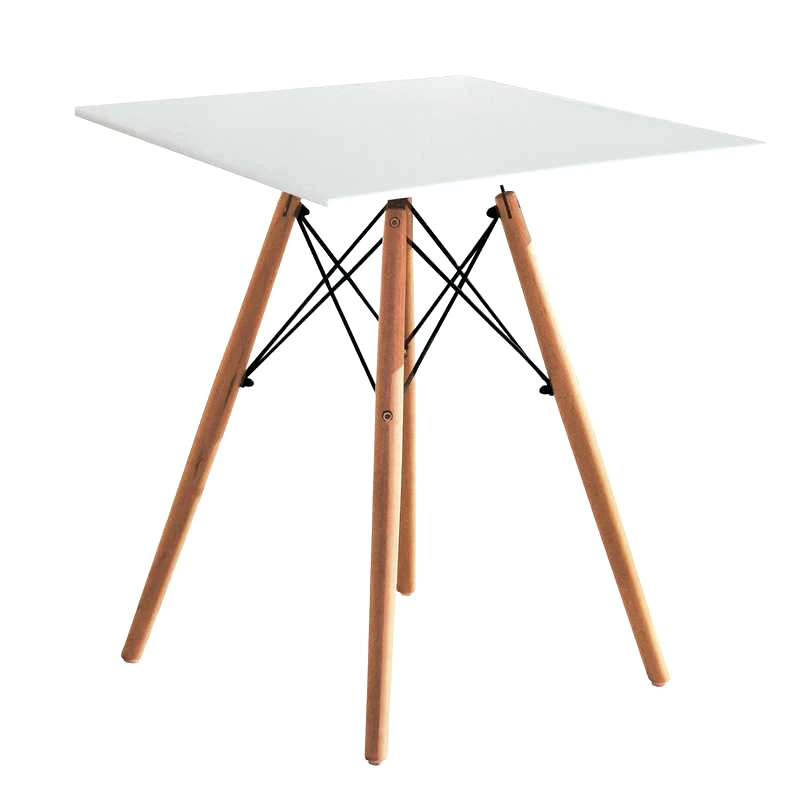 KATOIKEIN DECO ΡΑΝΤΥ OFF WHITE 70X70X72εκ. ΤΡΑΠΕΖΙ ΞYΛO/MDF