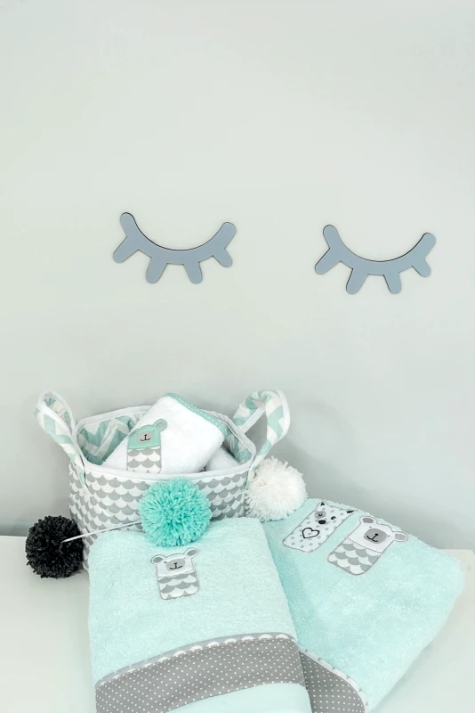 BABY STAR Καλαθάκι καλλυντικών SUGAR FAMILY GREY Δ007S, BABY STAR