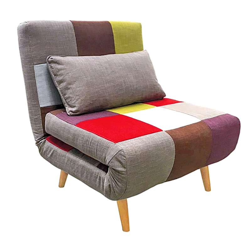 KATOIKEIN DECO Σαρα patchwork υφασμα πολυθρονα/κρεβατι