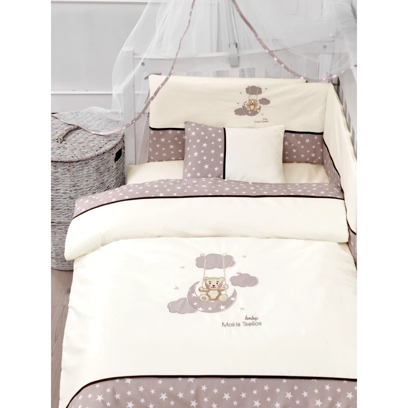 MAKIS TSELIOS DREAM ΣΕΤ ΠΡΟΙΚΑ ΚΟΥΝΙΑΣ (ΠΑΠΛ 110x140cm,ΚΟΥΝ,ΣΕΤ ΣΕΝT 120x170cm ,ΠΑΝΤΑ 45x210cm )