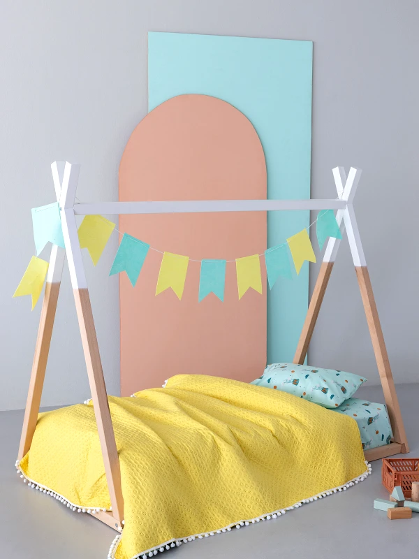 Palamaiki Κουβερλί Κούνιας 110x140 JUNIPER YELLOW