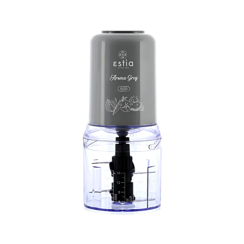 ESTIA ESTIA ΠΟΛΥΚΟΠΤΗΣ AROMA GREY 400W ΜΕ ΠΛΑΣΤΙΚΟ ΜΠΟΛ 500ml 06-17446