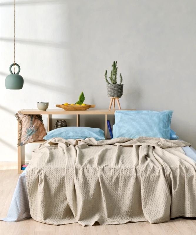 Illusion 12 κουβερτα μονη βαμβακερη waffle 170x250 φωτογραφία