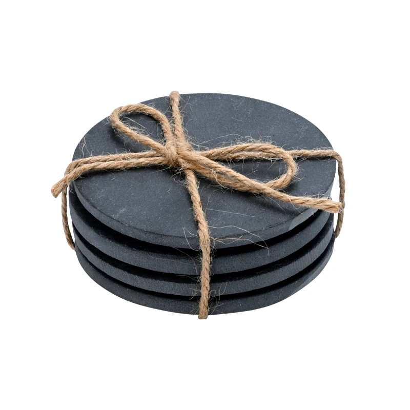 ESTIA ESTIA ΣΟΥΒΕΡ ΣΤΡΟΓΓΥΛΑ ΣΧΙΣΤΟΛΙΘΟΥ 10cm ΣΕΤ 4 ΤΕΜ.