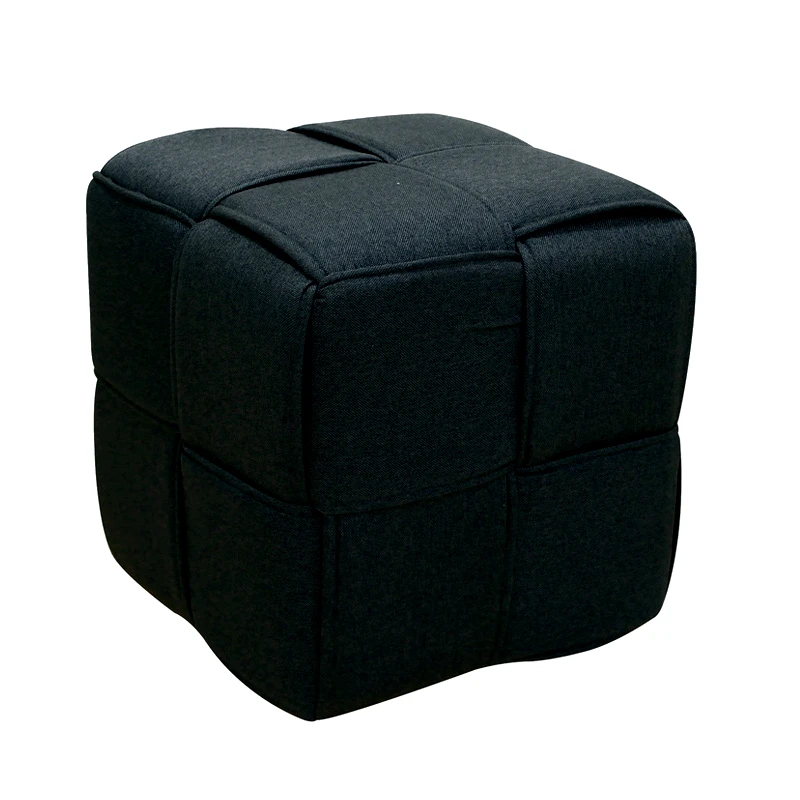 ZITA PLUS LINE ΣΚΑΜΠΟ BLACK ΥΦΑΣΜΑ 40X40X40εκ.