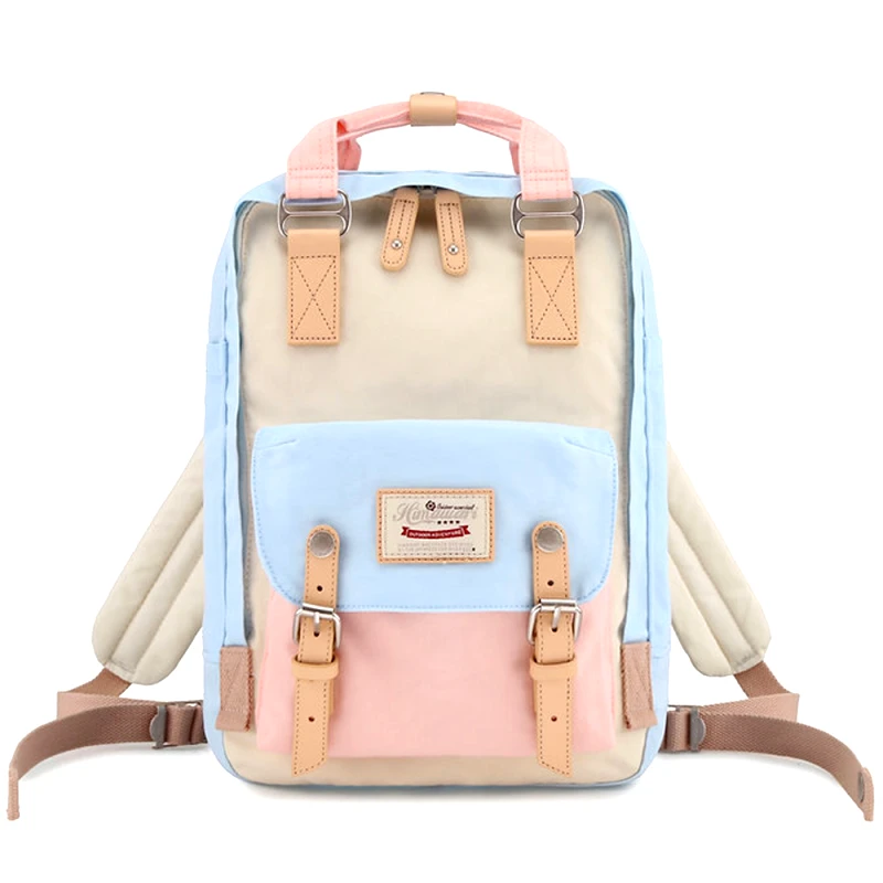 Himawari Σακίδιο Πλάτης Himawari Σιέλ/Ροζ 22035700-C06 26 x 36 x 12 cm