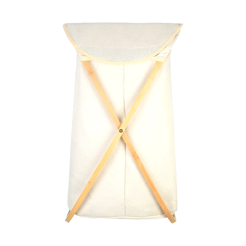 ESTIA ESTIA ΚΑΛΑΘΙ ΑΠΛΥΤΩΝ BAMBOO ESSENTIALS 40x40x70cm ΜΕ ΘΗΚΗ ΠΟΛΥΕΣΤΕΡΑ ΠΤΥΣΣΟΜΕΝΟ ΜΠΕΖ 02-18627