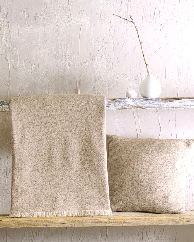 Rythmos Home Ριχτάρι τριθέσιου (180Χ280) TUSCA ΜΠΕΖ, RYTHMOS HOME