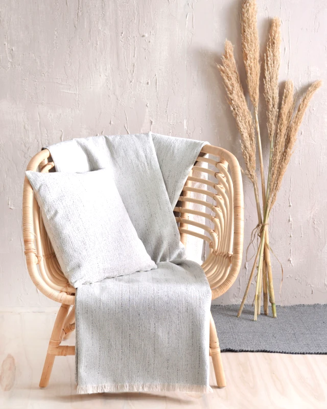 Rythmos Home Ριχτάρι διθέσιου (180Χ240) DANTE ΕΚΡΟΥ, RYTHMOS HOME