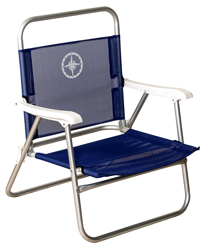 KATOIKEIN DECO Μπλέ Πτυσσόμενo Καρεκλάκι Παραλίας Με Αλουμίνιο Σκελετό Και Διάτρητο Ύφασμα 1 x 1 , 60 x 63 x 27/80(h)cm