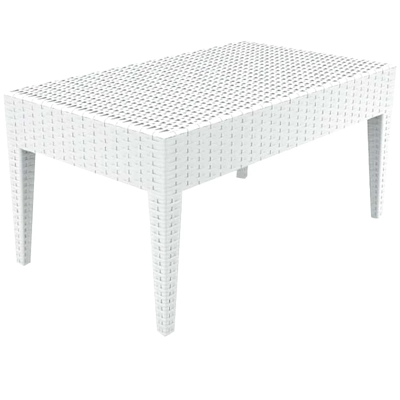 SIESTA ΜΑΙΑΜΙ WHITE ΤΡΑΠΕΖΙ 92Χ53Χ45εκ. ΠΟΛ/ΝΙΟΥ