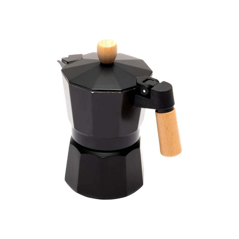 ESTIA ESTIA ΜΠΡΙΚΙ ESPRESSO 300ml ΓΙΑ 6 ΦΛΥΤΖΑΝΙΑ ΜΕ ΣΩΜΑ ΑΛΟΥΜΙΝΙΟΥ ΜΑΥΡΟ