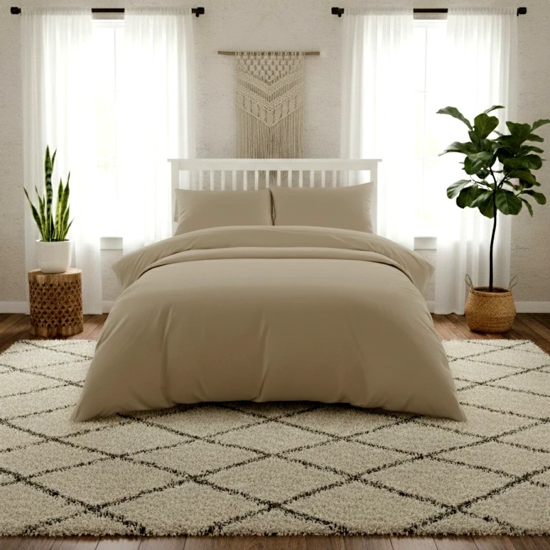 MELINEN Σεντονι υπερδιπλο (λ) 160χ200+35 lavish satin beige