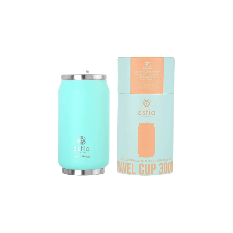 ESTIA ESTIA ΘΕΡΜΟΣ TRAVEL CUP SAVE THE AEGEAN 300ml BERMUDA GREEN 01-16708
