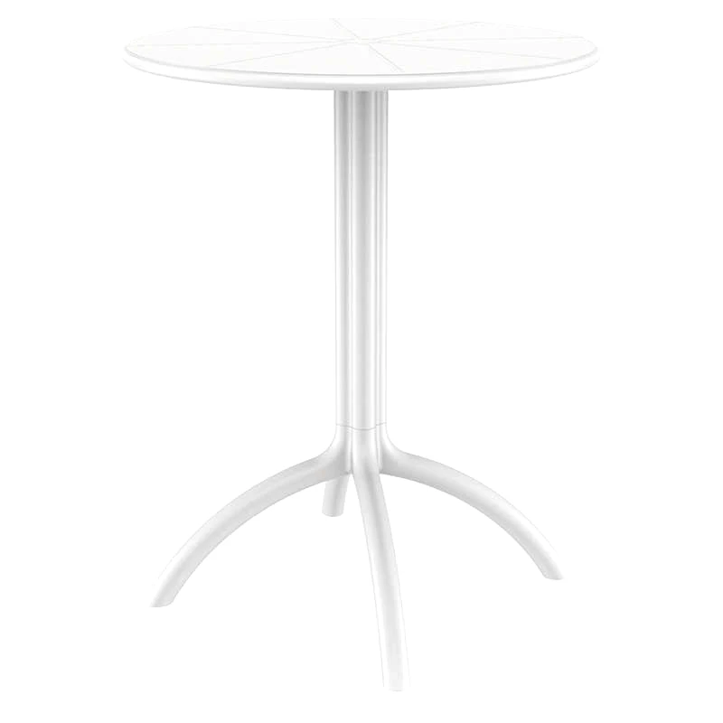 SIESTA Τραπέζι (Φ60Χ75) OCTOPUS WHITE, SIESTA