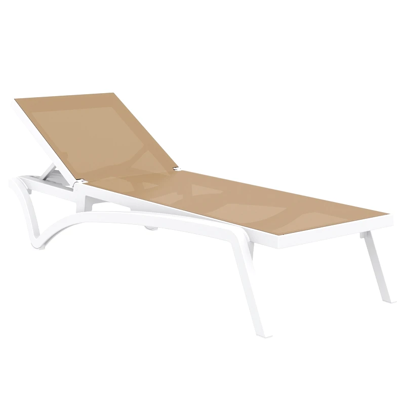 SIESTA Πασιφικ ξαπλωστρα white/dove grey πολ/νιου