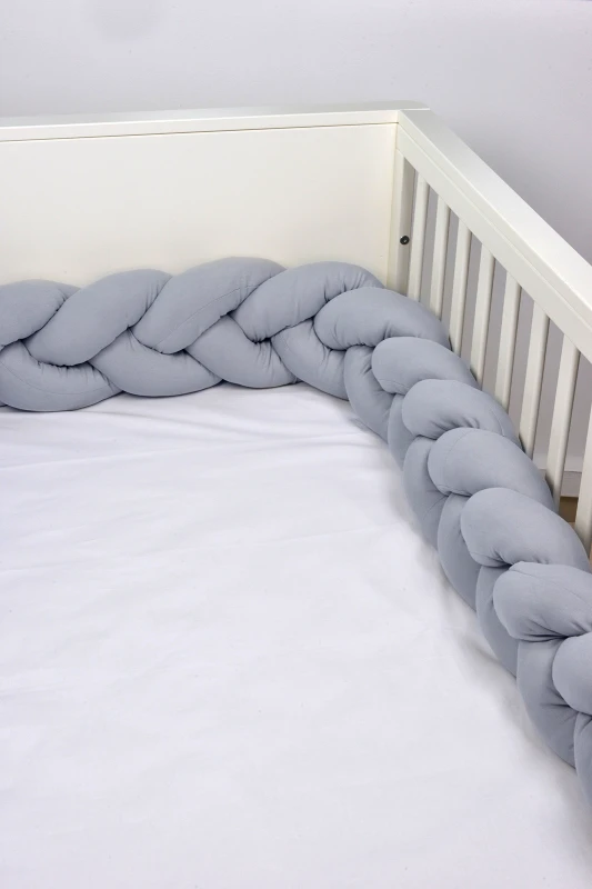 Baby Oliver Πάντα κούνιας πλεξούδα (200Χ18) 6713/15 ΓΚΡΙ, BABY OLIVER