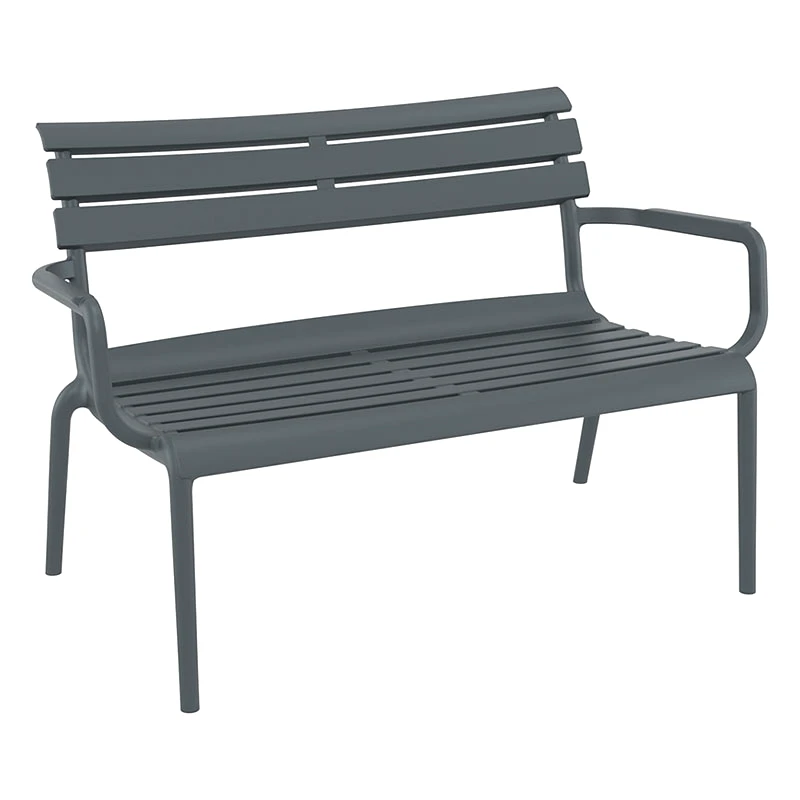 SIESTA PARIS ΚΑΝΑΠΕΣ DARK GREY 116X70X75εκ. ΠΟΛ/ΝΙΟΥ