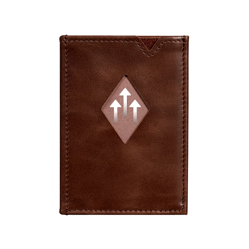 EXENTRI Πορτοφόλι Mini Exentri Hazelnut EXMIW420 90x60x10mm