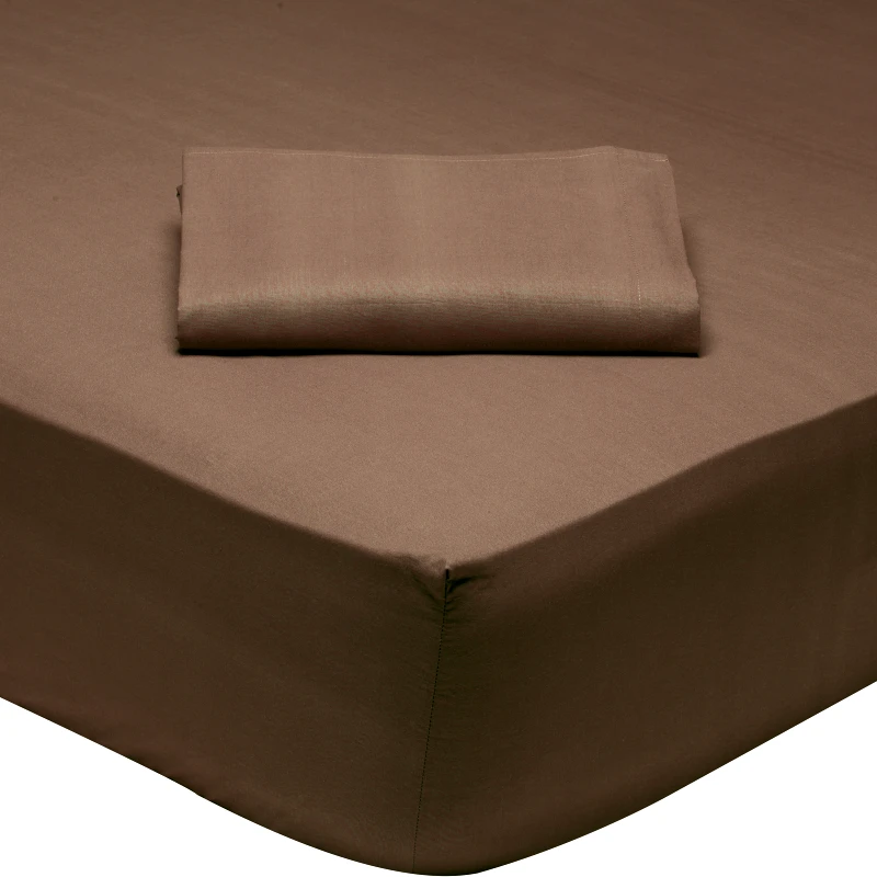 DAS Home Das home σεντονι υπερδιπλο με λαστιχο coffee brown 1004 coffee brown 160χ200+35