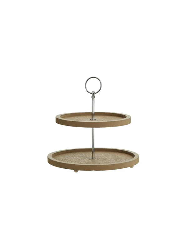CLICK Click Ξύλινη Εταζέρα 2 Ορόφων Καφέ 25xY25cm 6-70-151-0238