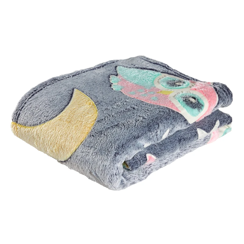 DAS Baby Das baby κουβερτα fleece 110χ150 relax 4864 γκρι, κιτρινο, ροζ