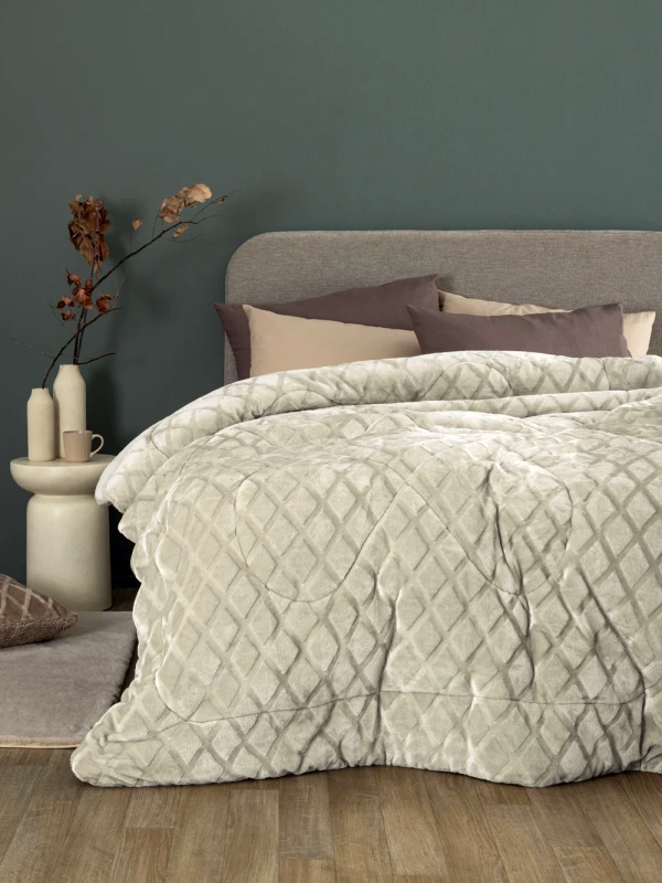 Palamaiki Κουβερτοπάπλωμα King size 240x260 NADINE/5 ICE