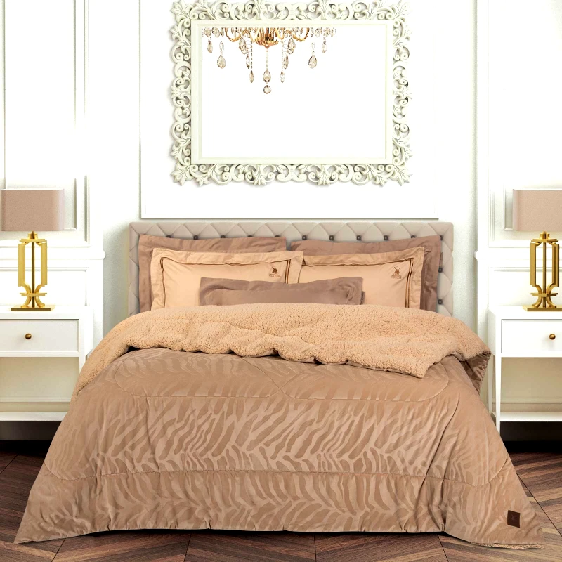 GREENWICH POLO CLUB Greenwich polo club κουβερτοπαπλωμα king sherpa essential 4434 beige 240χ250