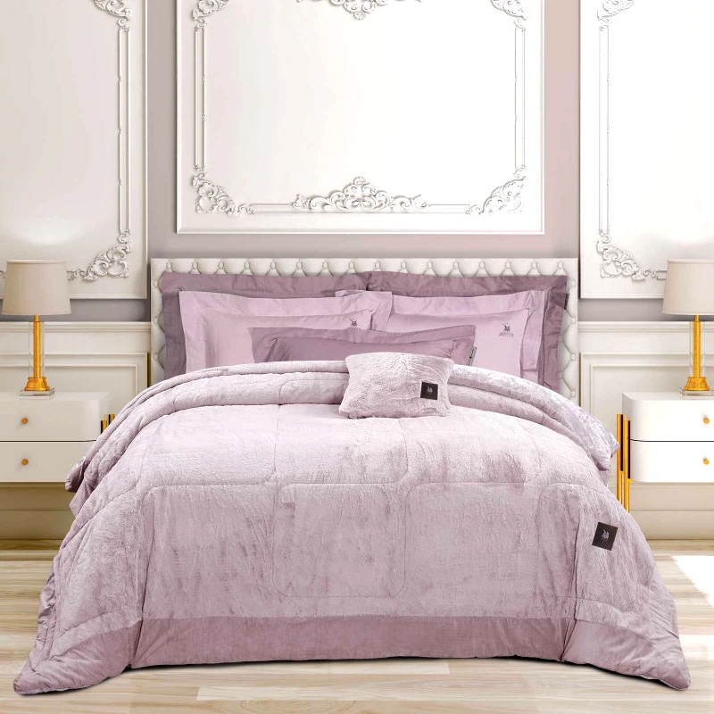 GREENWICH POLO CLUB Greenwich polo club κουβερτοπαπλωμα rabbit faux fur king premium 3963 nude 240x250