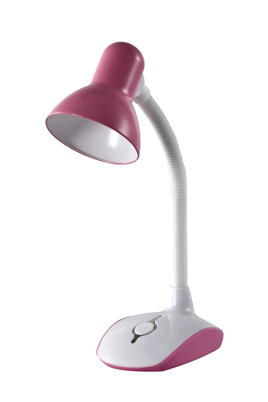 ARLIGHT Tlc 2029 pk πορτατιφ ροζ-λευκο με σπιραλ γραφειου 1χε27