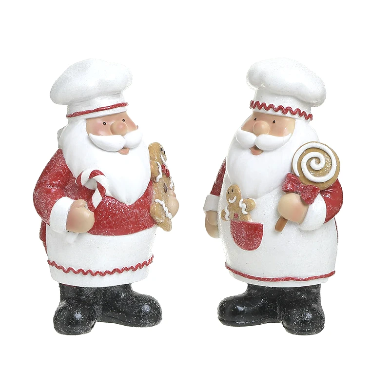INART Inart s/2 αγιοσ βασιλησ resin 2 σχεδια λευκοσ/κοκκινοσ 10χ8χ18