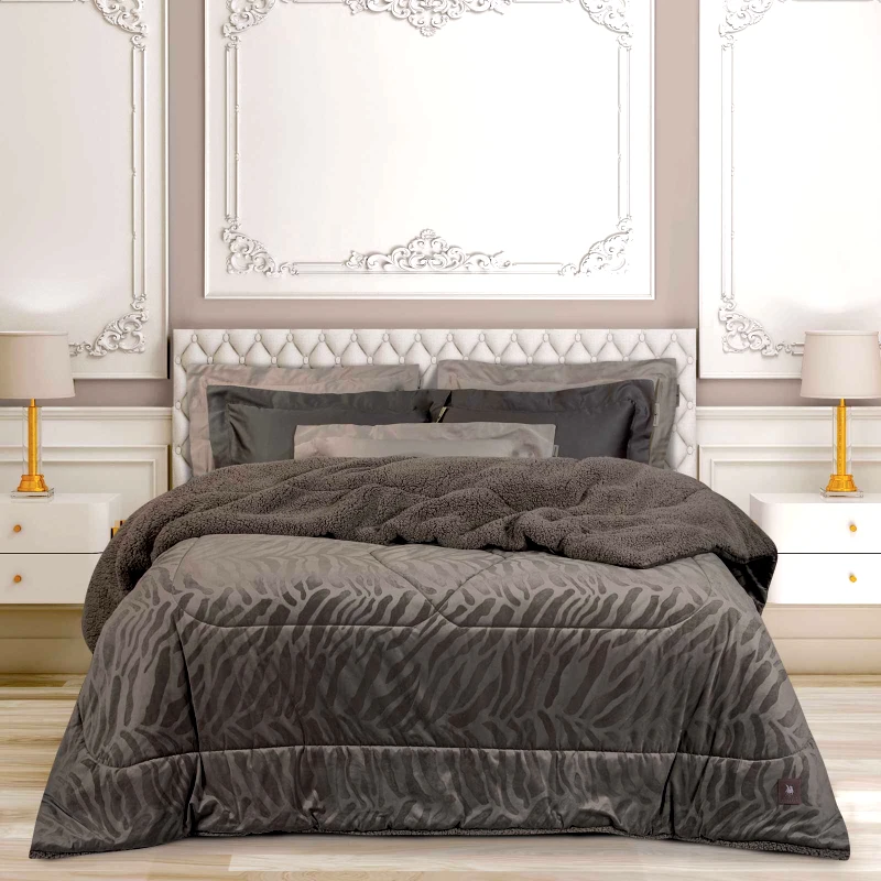 GREENWICH POLO CLUB Greenwich polo club κουβερτοπαπλωμα king sherpa essential 4433 taupe 240χ250