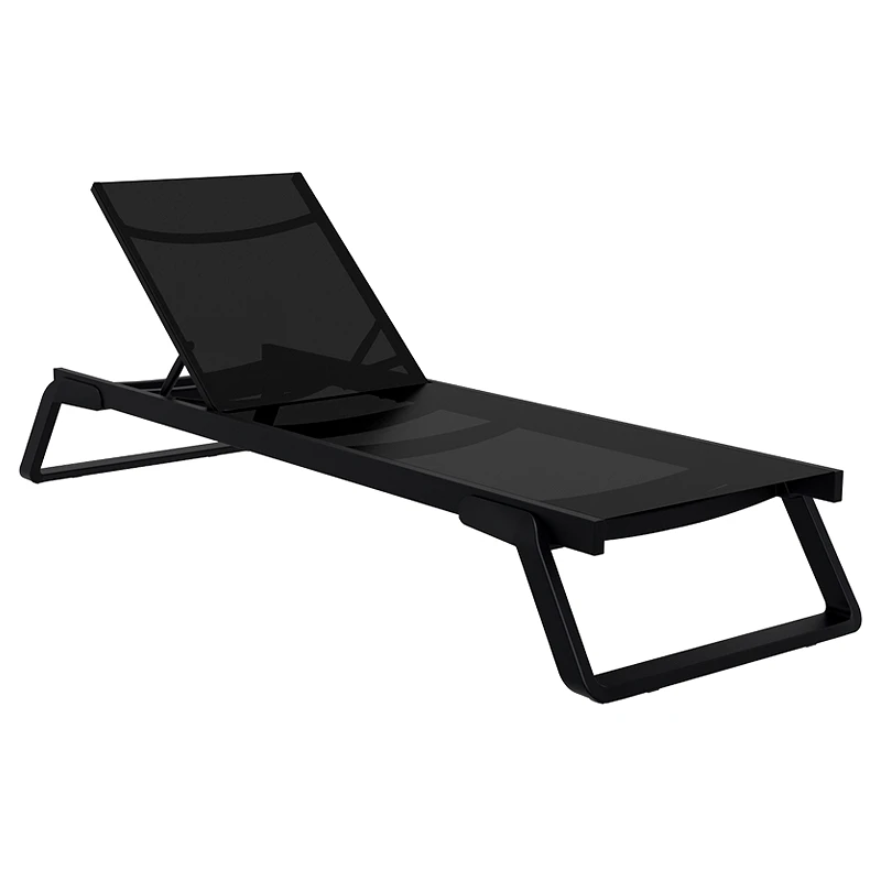 SIESTA TROPIC ΞΑΠΛΩΣΤΡΑ BLACK/BLACK ΠΟΛ/ΝΙΟΥ 210X72X31εκ.