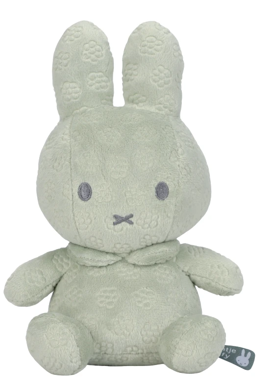 MIFFY Λούτρινο Aπό Bελουτέ Ύφασμα 20cm Πράσινο Miffy Flowers