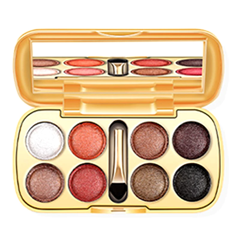 La Meila Shimmer Παλέτα 8 Χρωμάτων με Καθρέφτη 56g #3