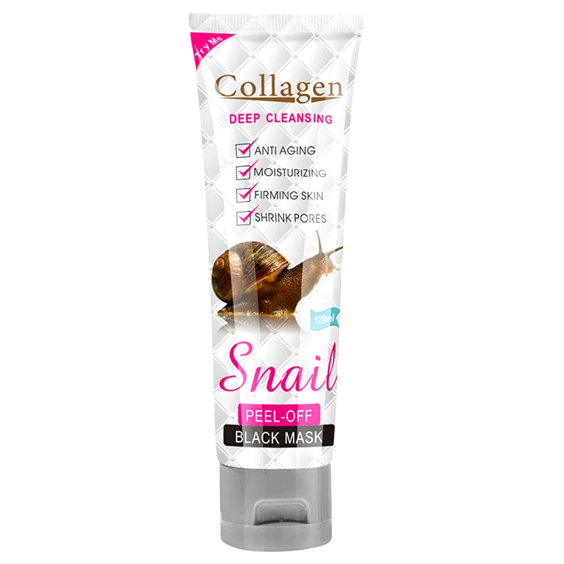 COLLAGEN Μαύρη Μάσκα Peel-Off με Έκκριμα Σαλιγκαριού 120ml by La Meila