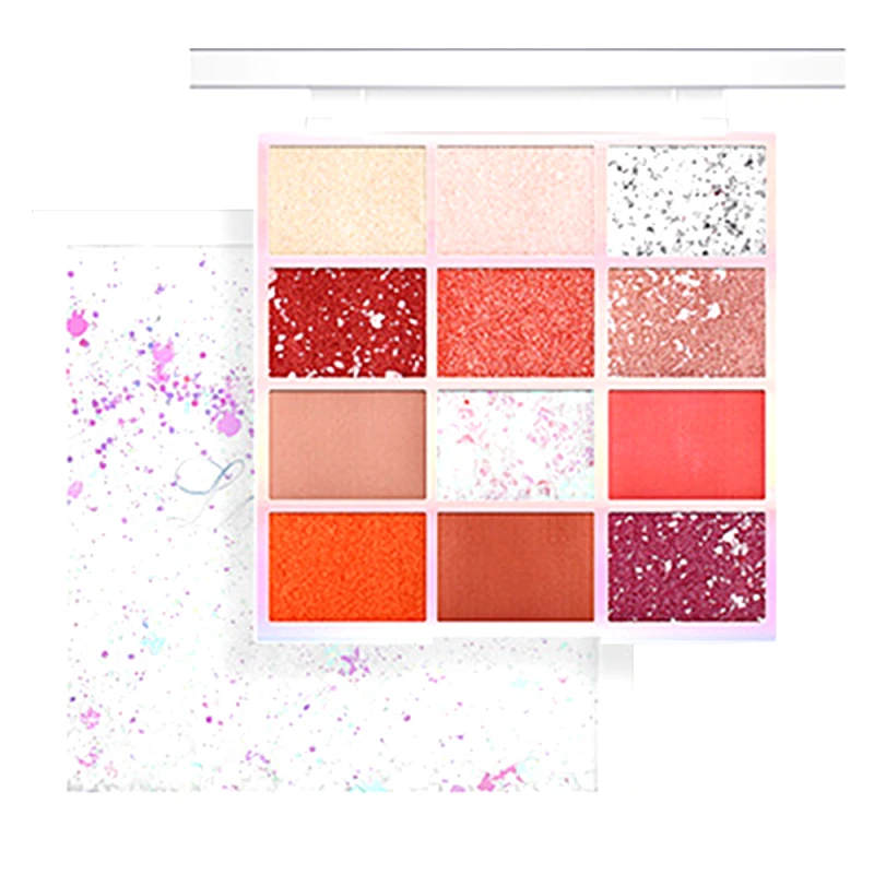 La Meila Shimmer Παλέτα 12 Χρωμάτων με Καθρέφτη 100g #1