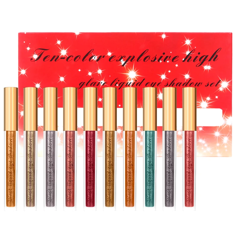 POPFEEL Σετ 10 Μεταλλικά Lip Gloss