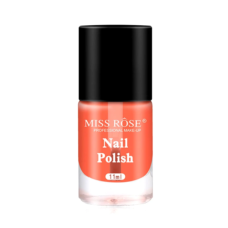MISS ROSE Matte Βερνίκι Νυχιών 11ml Διάφανο Πορτοκαλί