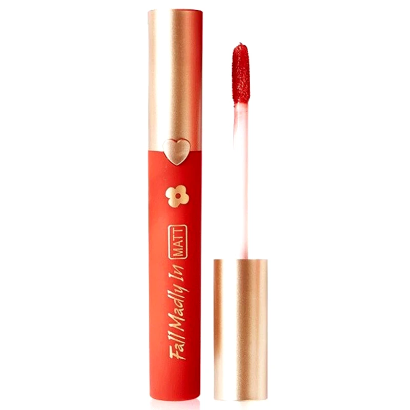 KISS BEAUTY Matte Lip Gloss 5ml by La Meila #Vitality Orange