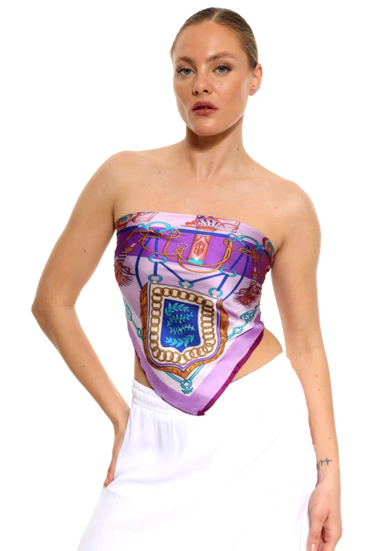 Anel Fashion ΜΩΒ ΠΟΛΥΧΡΩΜΟ ΦΟΥΛΑΡΙ ΜΕ ΣΧΕΔΙΑ