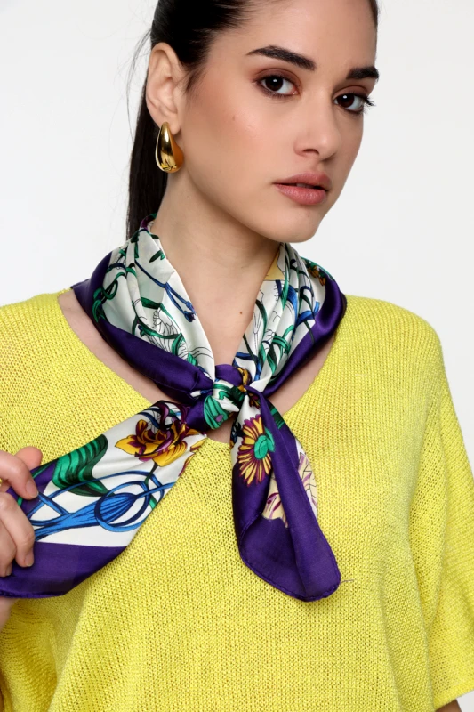 Anel Fashion ΠΟΛΥΧΡΩΜΟ ΜΩΒ ΓΥΝΑΙΚΕΙΟ ΦΟΥΛΑΡΙ YF533