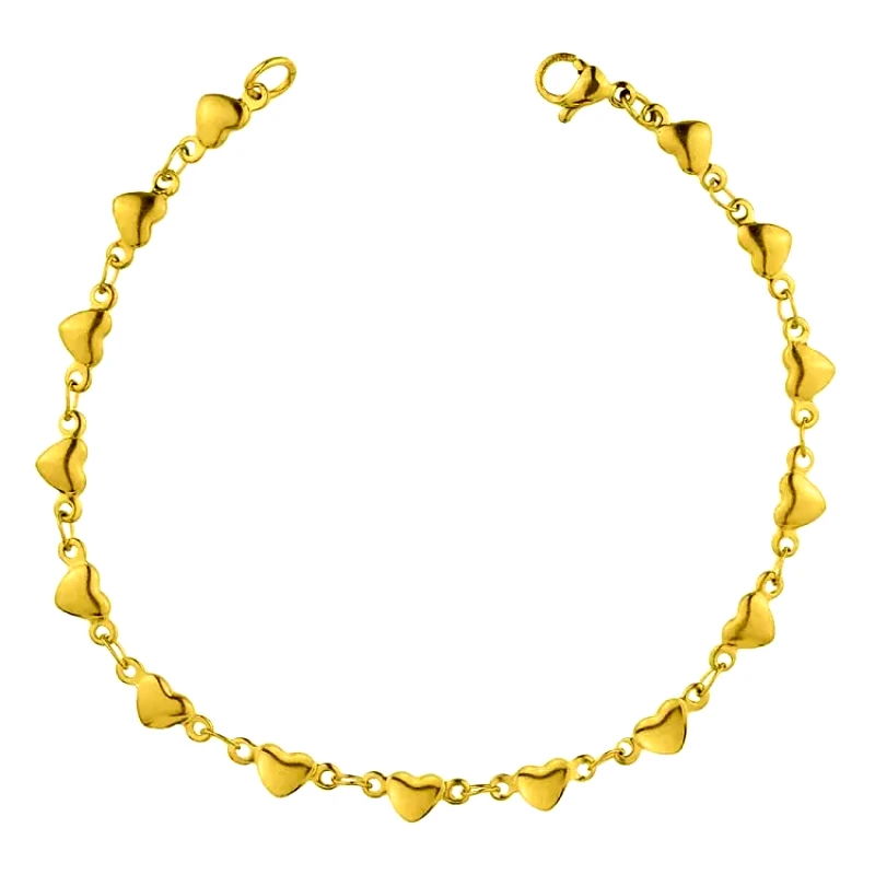 AMOR AMOR Βραχιόλι Από Ανοξείδωτο Ατσάλι Επιχρυσωμένο TA28925 14cm