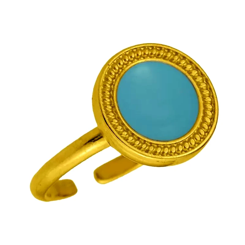 AMOR AMOR Δαχτυλίδι Από Ορείχαλκο Επιχρυσωμένο PF38588