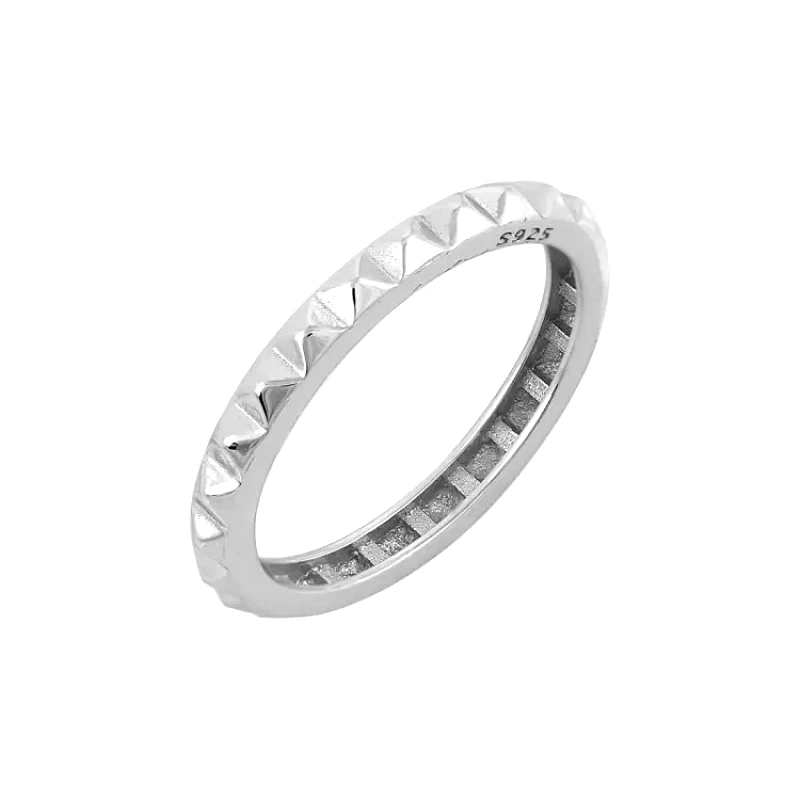 AMOR AMOR Δαχτυλίδι Βέρα Από Ασήμι 925 SS38898