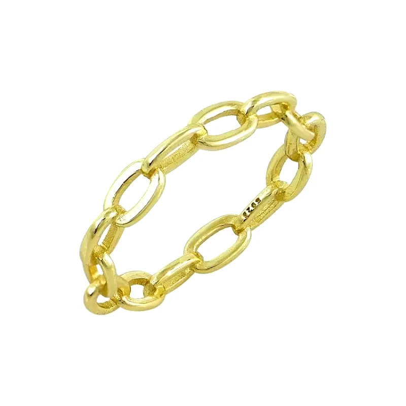 AMOR AMOR Δαχτυλίδι Από Ασήμι 925 Επιχρυσωμένο SS38945