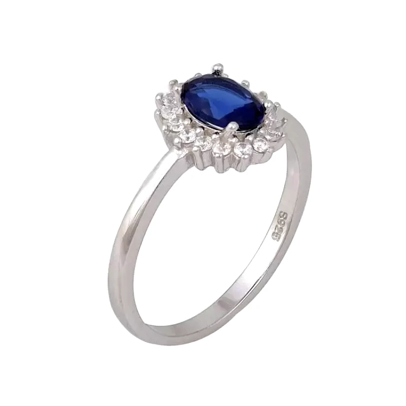 AMOR AMOR Δαχτυλίδι Ροζέτα Από Ασήμι 925 Οβάλ SS34284