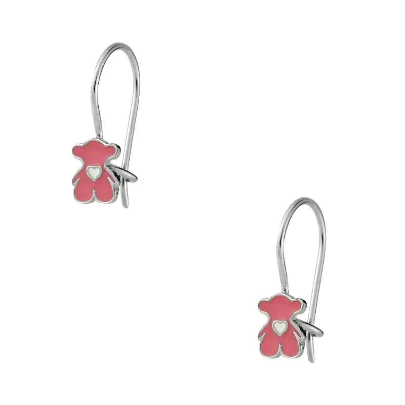 AMOR AMOR Σκουλαρίκια Από Ασήμι 925 Επιπλατινωμένο Με Αρκουδάκια KO42499