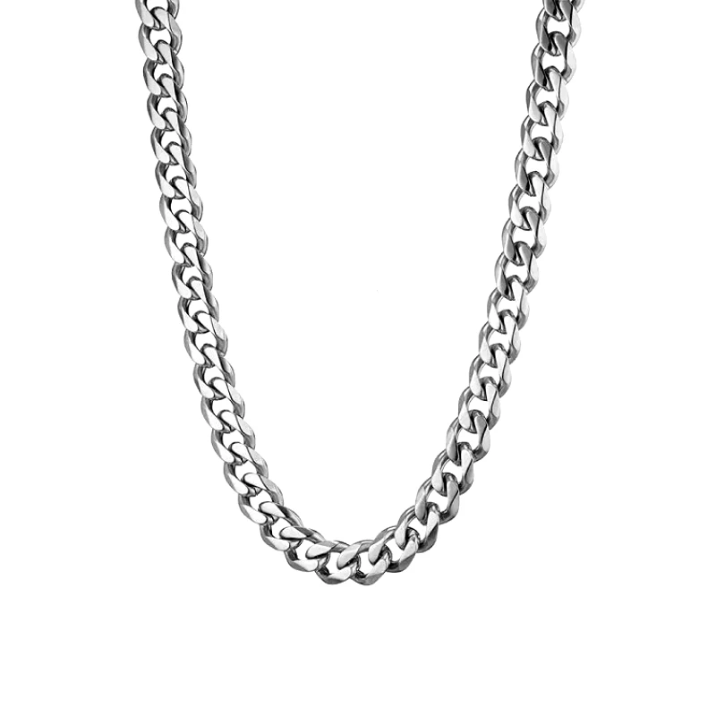 AMOR AMOR Κολιέ Αλυσίδα 10mm Από Ανοξείδωτο Ατσάλι AS17505